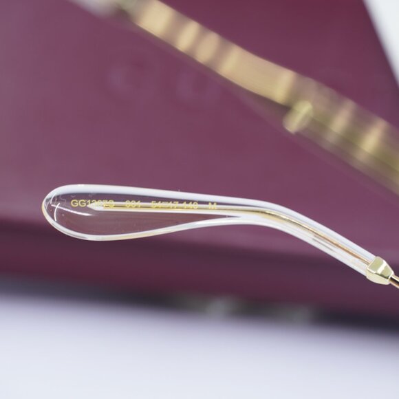 Gucci GG1367S 001 Square Sunglasses - Gold\Yellow - Picture 7 of 10